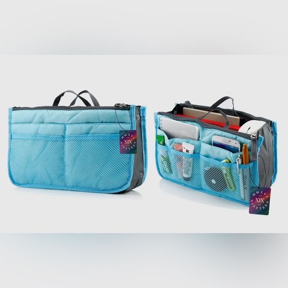 Travel Tote Handbag/Purse Insert Cosmetic Organizer 
11.25" x 6.7" x 3.9" - Picture 3 of 9